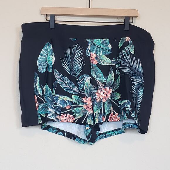 Sea Level Swim Tropical Print Tango Swim Shorts Plus 16 Beach Vacation - Picture 1 of 9